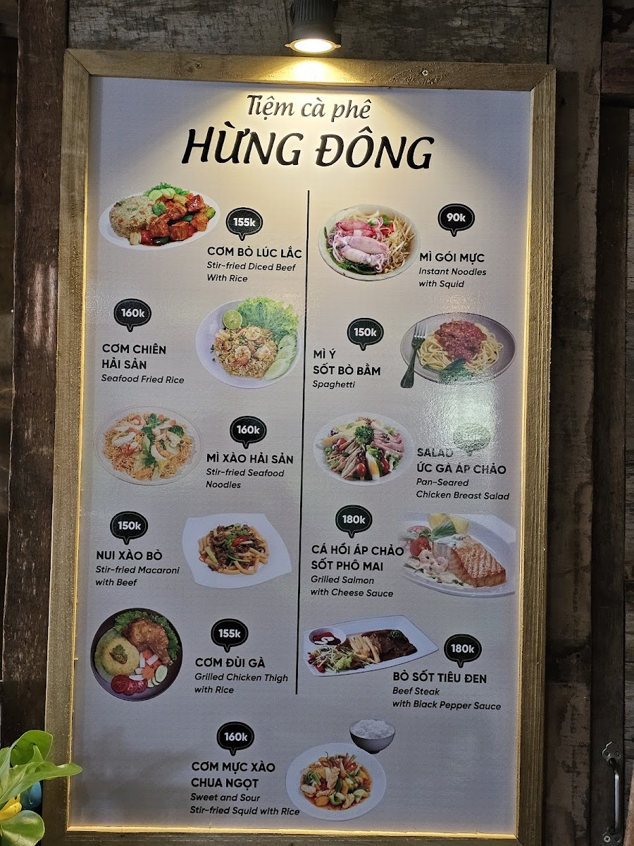 Menu Tiệm Cà Phê Hừng Đông-8